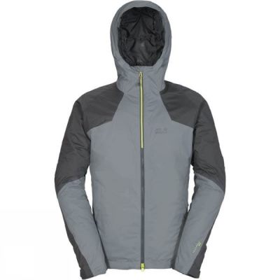 Chaquetas Jack Wolfskin Firebow Texapore Hombre - Gris - Chile VNE015976